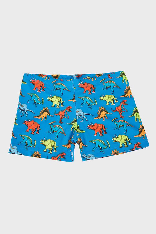 Austin Desenli Normal Bel Boxer Erkek Çocuk Mayo Short SR2631000009 SAKS