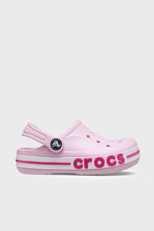 Bayaband Clog T Logolu Çıkarılabilir Kayışlı Sandalet Kız Çocuk Terlik 207018-6TG AÇIK PEMBE