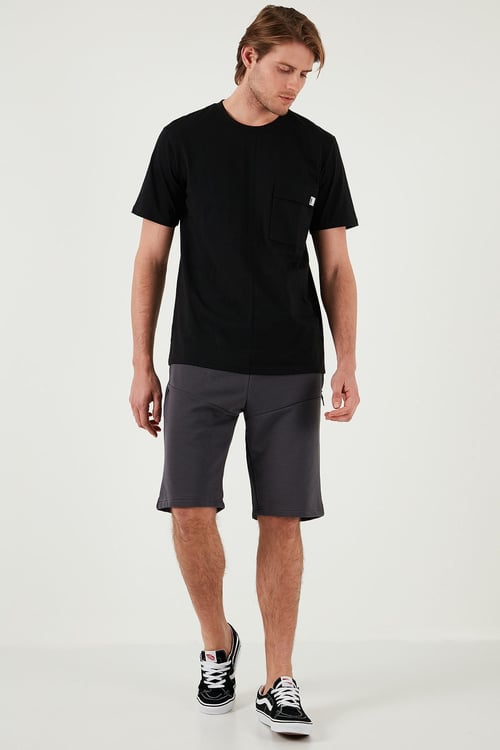 Belden Bağlamalı Pamuklu Cepli Regular Fit Erkek Short 5908047 ANTRASİT