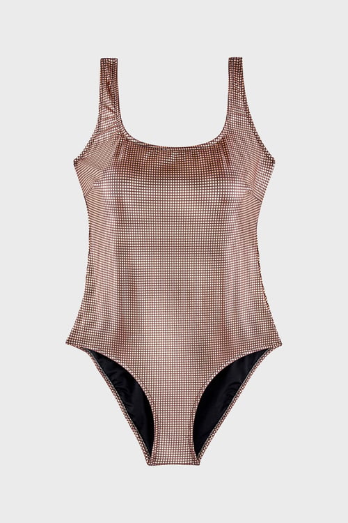 Bronze Uv Korumalı Parlak Kadın Mayo SM2644000013 BRONZ