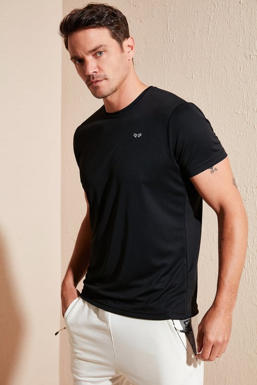Buratti Bisiklet Yaka Erkek T Shirt 5657025 SİYAH
