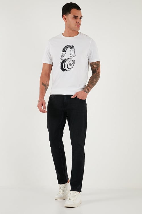 Buratti Pamuklu Regular Fit Normal Bel Boru Paça Jeans Erkek Kot Pantolon 2211C13PARMA SİYAH