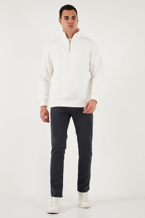 Buratti Pamuklu Regular Fit Normal Bel Boru Paça Jeans Erkek Kot Pantolon 2211C40PARMA ANTRASİT