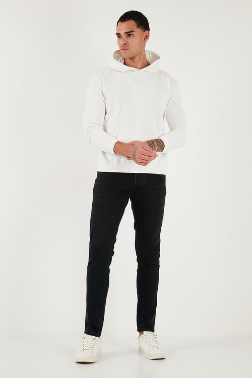 Buratti Pamuklu Slim Fit Normal Bel Dar Paça Jeans Erkek Kot Pantolon 1115C14NAPOLI SİYAH