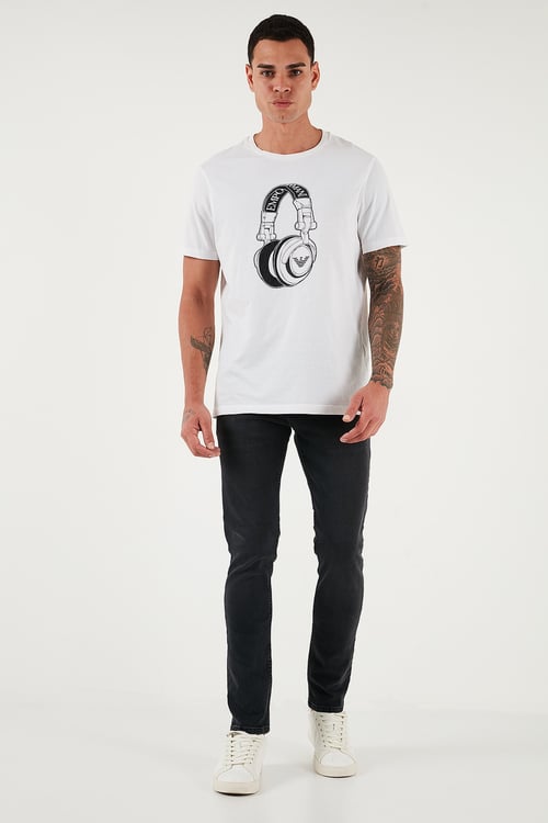 Buratti Streç Pamuklu Slim Fit Yüksek Bel Dar Paça Jeans Erkek Kot Pantolon 3300C03TOKYO Füme Siyah