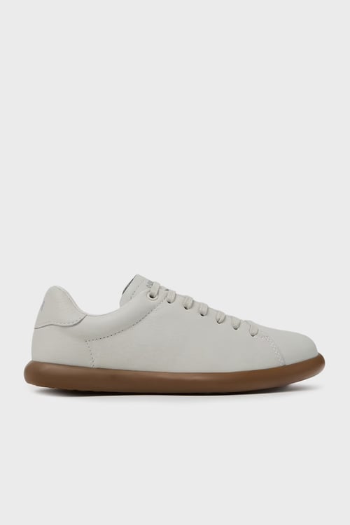 Camper Hakiki Deri Logolu Sneaker Bayan Ayakkabı K201819-003 BEYAZ