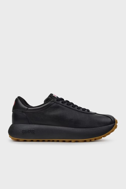 Camper Logolu Hakiki Deri Sneaker Bayan Ayakkabı K201853-001 SİYAH
