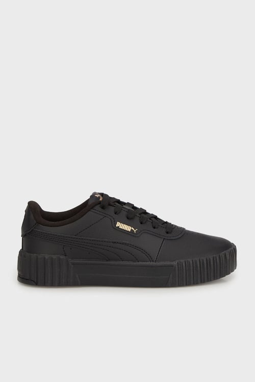 Carina 3.0 Deri Logolu Sneaker Kadın Ayakkabı 40036502 SİYAH