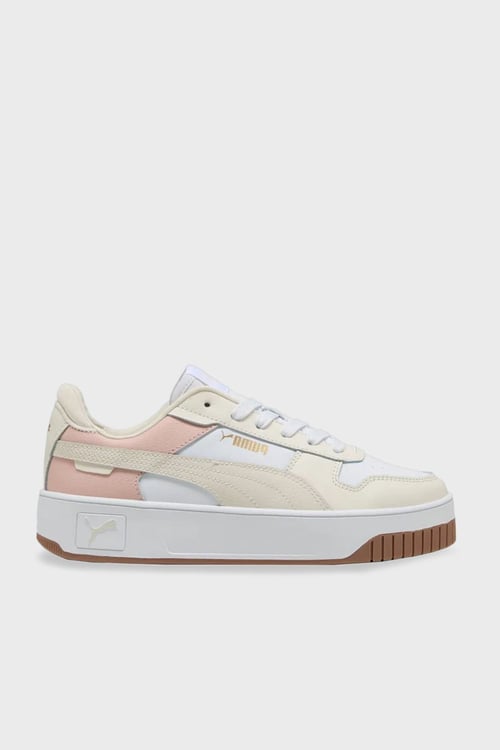 Carina Street Logolu Platform Taban Sneaker Kadın Ayakkabı 38939042 BEYAZ-SARI
