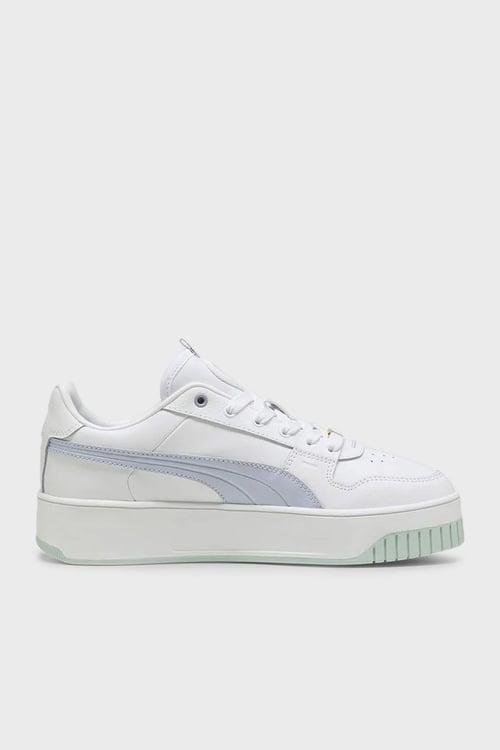 Carina Street Lux Deri Logolu Sneaker Kadın Ayakkabı 39748707 Beyaz-Lila
