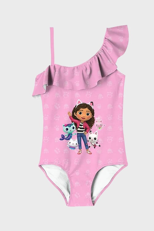 Charmsy Askılı Kolay Kuruyan Uv Korumalı Kız Çocuk Mayo SM2612120601 PEMBE