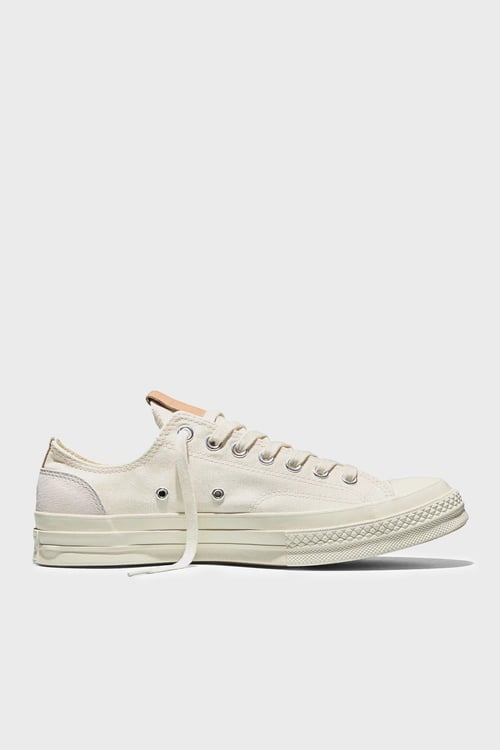 Chuck 70 Canvas Logolu Sneaker Unisex Ayakkabı A15993C 286 KREM