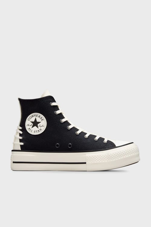 Chuck Taylor All Star Lift Renk Bloklu Kalın Taban Sneaker Kadın Ayakkabı A12552C 001 SİYAH
