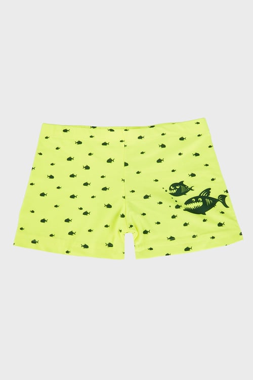 Chucky Desenli Lastikli Bel Boxer Erkek Çocuk Mayo Short SR2631000006 SARI