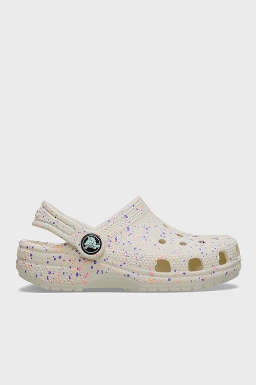 Classic Glow Paint Splatter Clog T Desenli Unisex Çocuk Terlik 212669-2MT BEYAZ