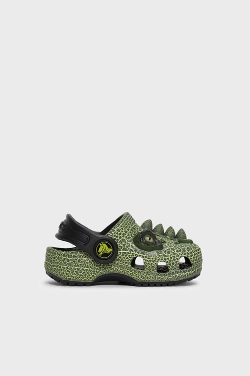 Classic I Am Scary Dino Clog T Logolu Erkek Çocuk Terlik 211372-001 SİYAH