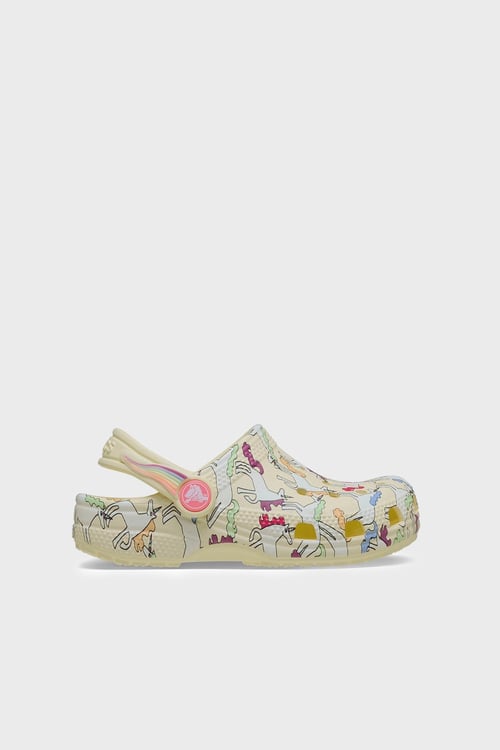 Classic Unicorn Graphic Clog Desenli Unisex Çocuk Terlik 212515-7CJ SARI