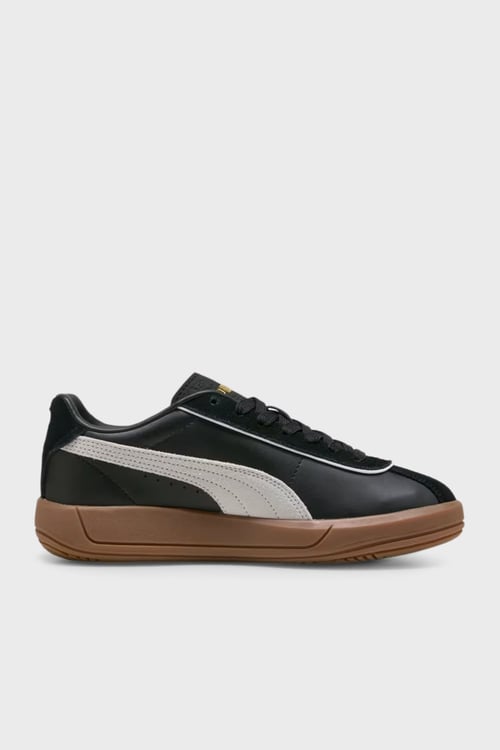Club Klassika SD Logolu Hakiki Deri Sneaker Kadın Ayakkabı 40071802 SİYAH-KREM