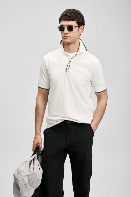 Comfort Pamuklu Düğmeli Erkek Polo Yaka T Shirt 111040252 KIRIK BEYAZ