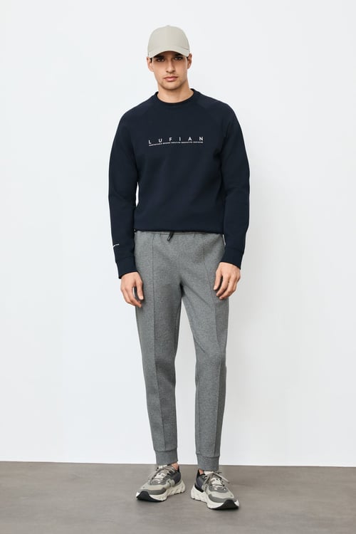 Cooper Logolu Bisiklet Yaka Örme Erkek Sweat 112030198 LACİVERT