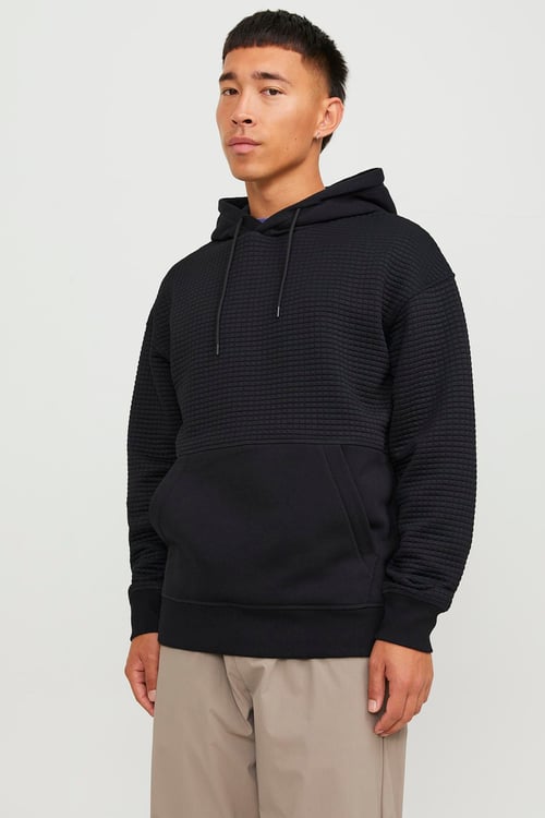 Core Jcoblack Relaxed Fit Kapüşonlu Erkek Sweat 12245407 SİYAH