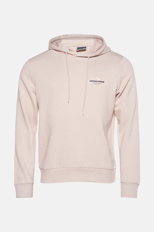 Core Jcoboost Pamuklu Regular Fit Logolu Kapüşonlu Erkek Sweat 12284472 TAŞ