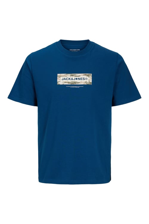 Core Jcobreeze Logo Baskılı Pamuklu Regular Fit Erkek T Shirt 12297851 İNDİGO