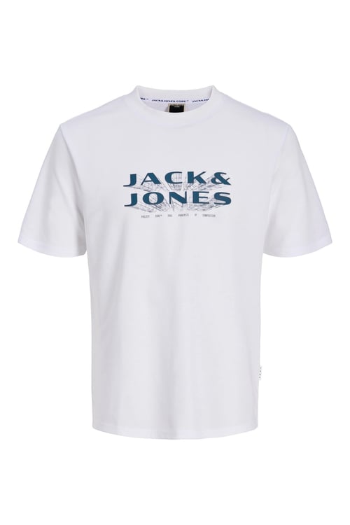 Core Jcofusion Logo Baskılı Pamuk Karışımlı Erkek T Shirt 12289880 BEYAZ