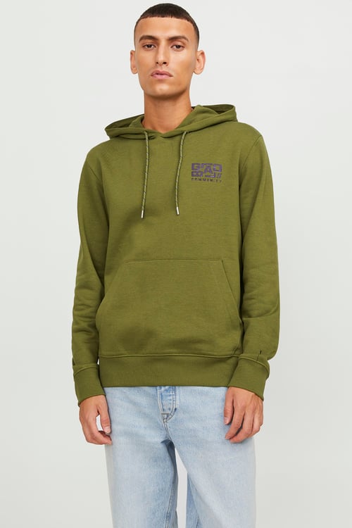 Core Jcowaffle Kapüşonlu Erkek Sweat 12242225 Olive