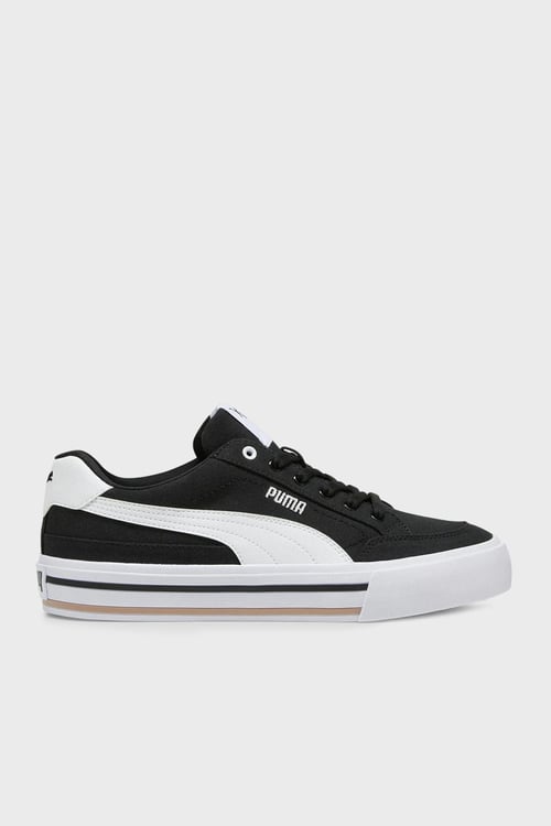 Court Classic Vulc FS Logolu Sneaker Unisex Ayakkabı 39635303 SİYAH-BEYAZ