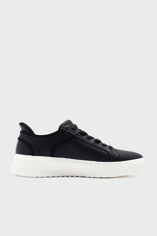 Court Logolu Kalın Taban Sneaker Erkek Ayakkabı 183177 BLK SİYAH