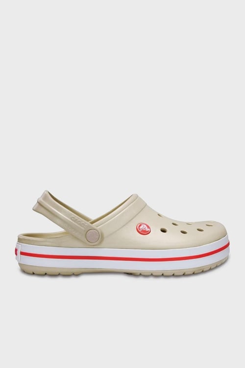 Crocband Logolu Unisex Terlik 11016-1AS KREM