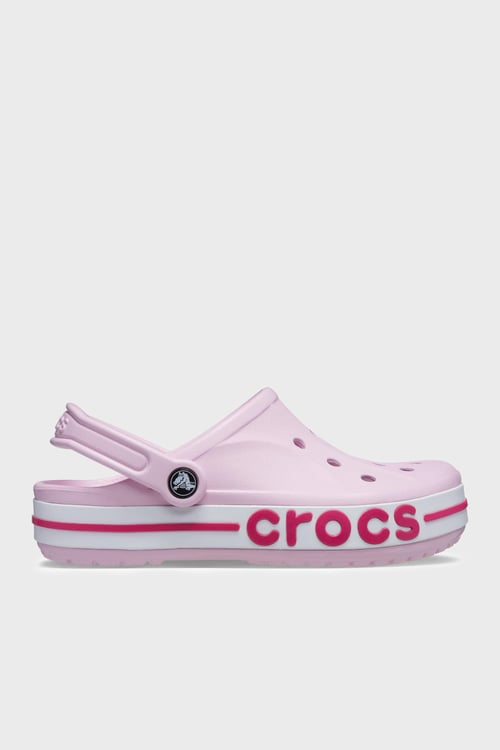 Crocs Bayaband Clog Logolu Kadın Terlik 205089-6TG AÇIK PEMBE