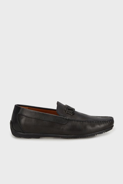 Deri Metal Aksesuarlı Loafer Erkek Ayakkabı 15219389S1 SİYAH