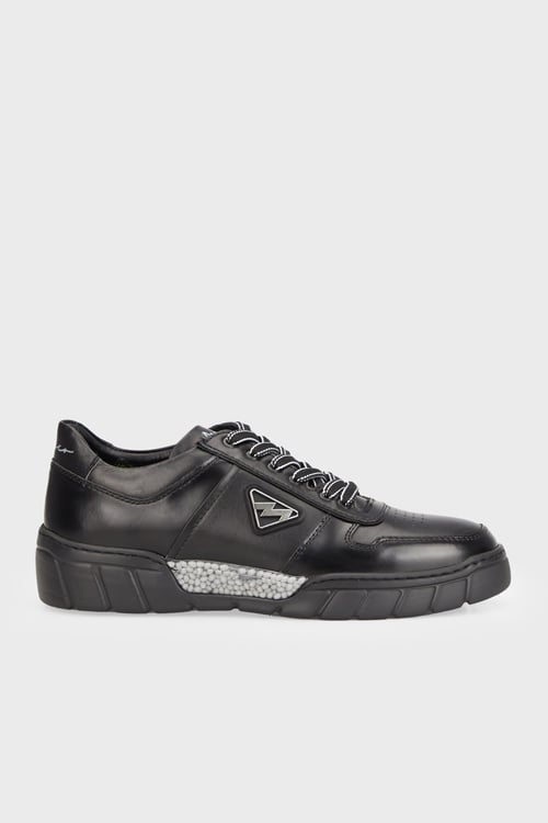 Deri Sneaker Erkek Ayakkabı 15219503S2 SİYAH