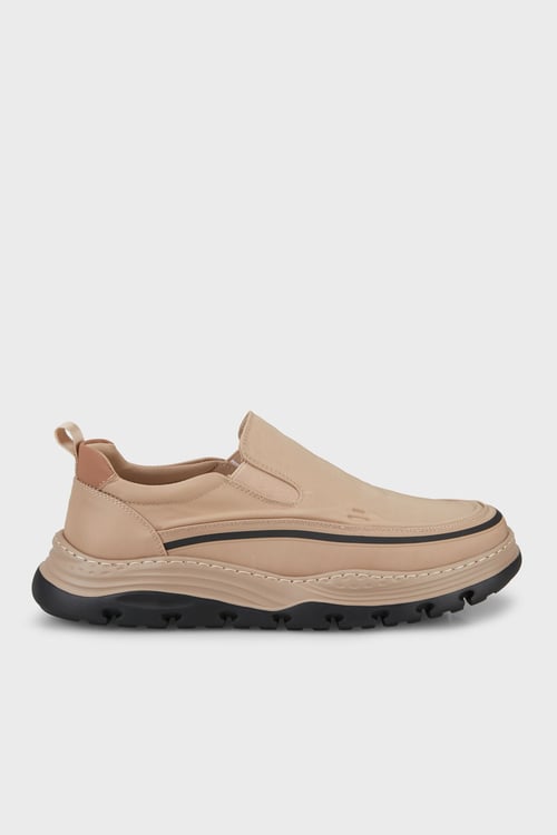 Deri Sneaker Erkek Ayakkabı 15253796B1 BEJ