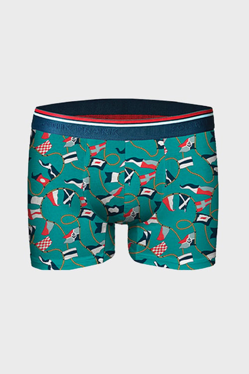Desenli Erkek Boxer JFBM140 YEŞİL