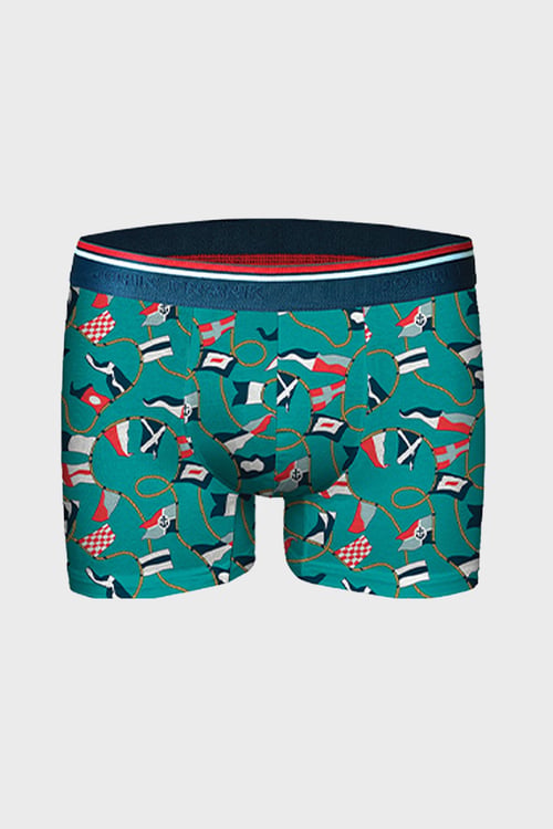 Desenli Erkek Boxer JFBM140 YEŞİL