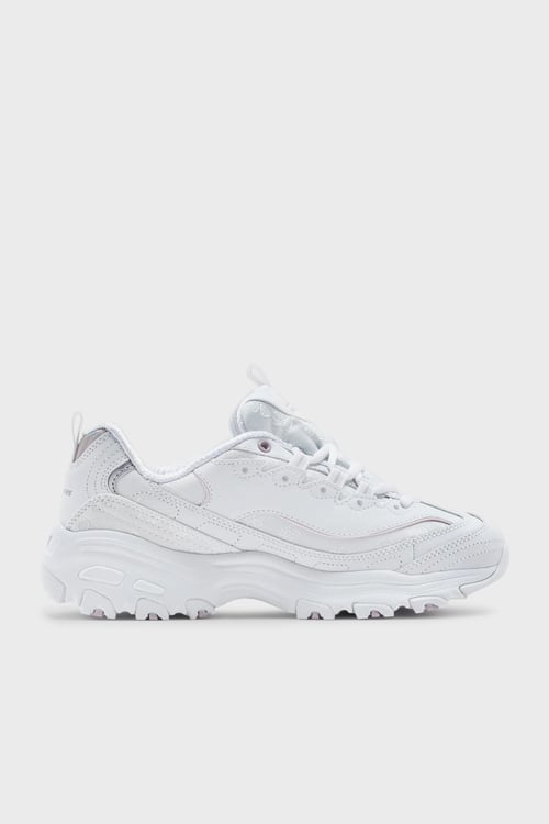 D'Lites-Finest Pick Logolu Hakiki Deri Sneaker Kadın Ayakkabı 150038 WHT BEYAZ