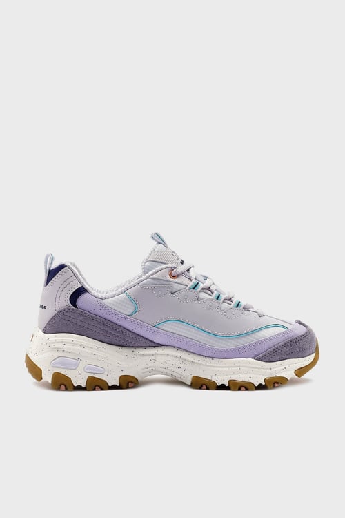 D'Lites Logolu Süet Detaylı Kalın Taban Sneaker Kadın Ayakkabı 149589 LVMT LAVANTA