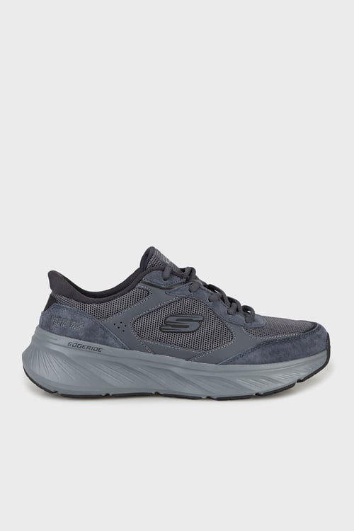 Edgeride Erlon Logolu Süet Detaylı Sneaker Erkek Ayakkabı 232947 TKCCGY GRİ