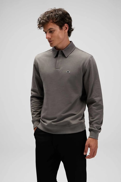 Ellesse Logolu Pamuklu Regular Fit Düğmeli Erkek Polo Yaka Sweat EM607-ANT ANTRASİT