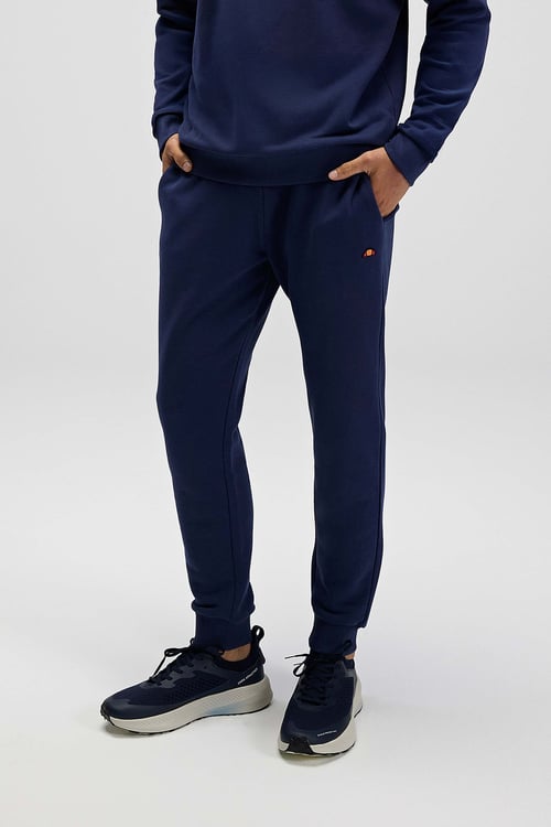 Ellesse Pamuklu Regular Fit Normal Bel Ribanalı Paça Erkek Eşofman Altı EM583-NV LACİVERT
