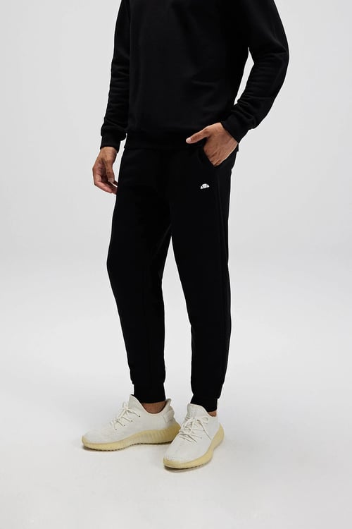 Ellesse Pamuklu Regular Fit Normal Bel Ribanalı Paça Erkek Eşofman Altı EM554-BK SİYAH