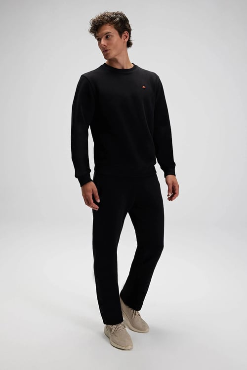 Ellesse Pamuklu Regular Fit Normal Bel Düz Paça Erkek Eşofman Altı EM700-BK SİYAH