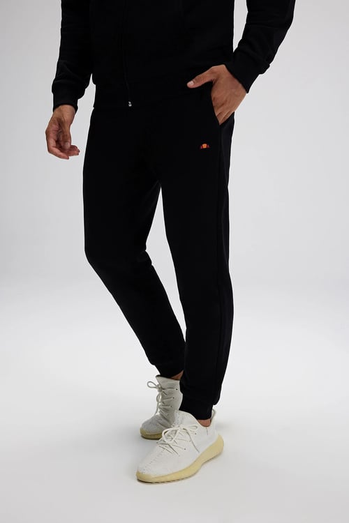 Ellesse Pamuklu Regular Fit Normal Bel Ribanalı Paça Erkek Eşofman Altı EM583-BK SİYAH