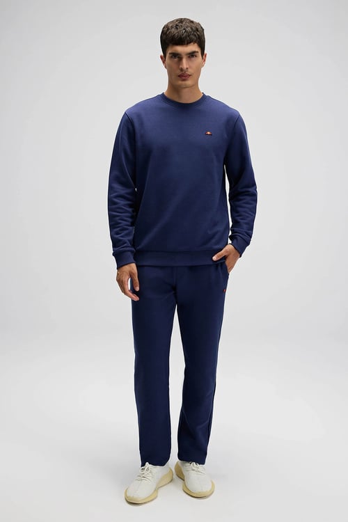 Ellesse Pamuklu Regular Fit Normal Bel Düz Paça Erkek Eşofman Altı EM700-NV LACİVERT