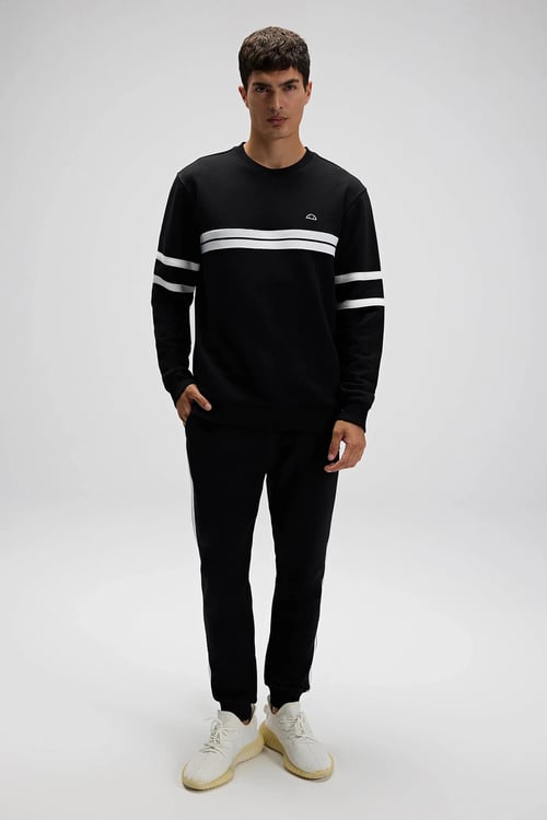 Ellesse Pamuklu Regular Fit Normal Bel Ribanalı Paça Jogger Erkek Eşofman Altı EM620-BK SİYAH