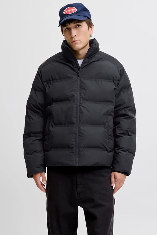 Essentials Jjesoho Regular Fit Dik Yaka Şişme Erkek Mont 12278750 SİYAH