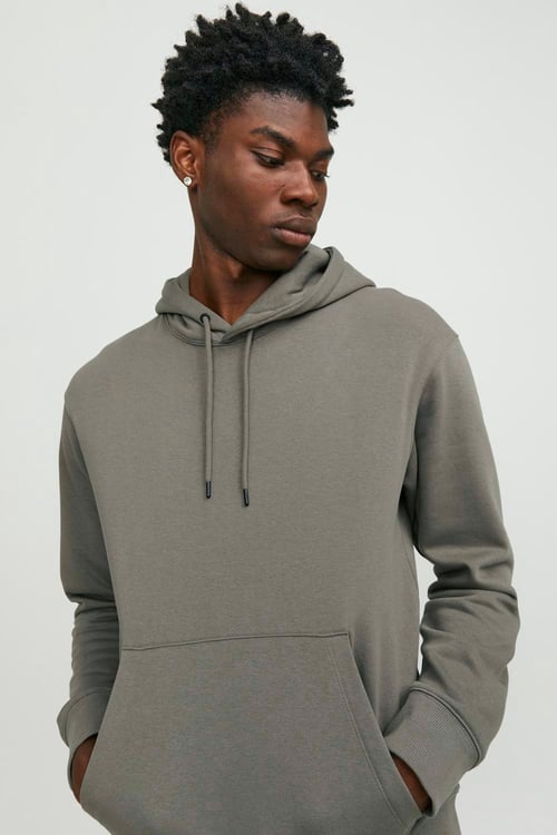 Essentials Jjestar Pamuklu Kapüşonlu Erkek Sweat 12208157 YEŞİL